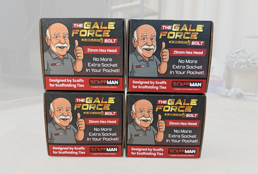 Tilbury Scaffolding has introduced the Gale Force Bolt in memory of Alan Gale, a respected figure in scaffolding supply. A donation from each box will support Saint Francis Hospice.