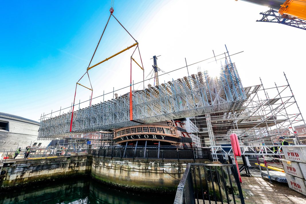 PHD Access is delivering specialist temporary works, lifting systems and visitor access structures for the latest phase of HMS Victory’s conservation.