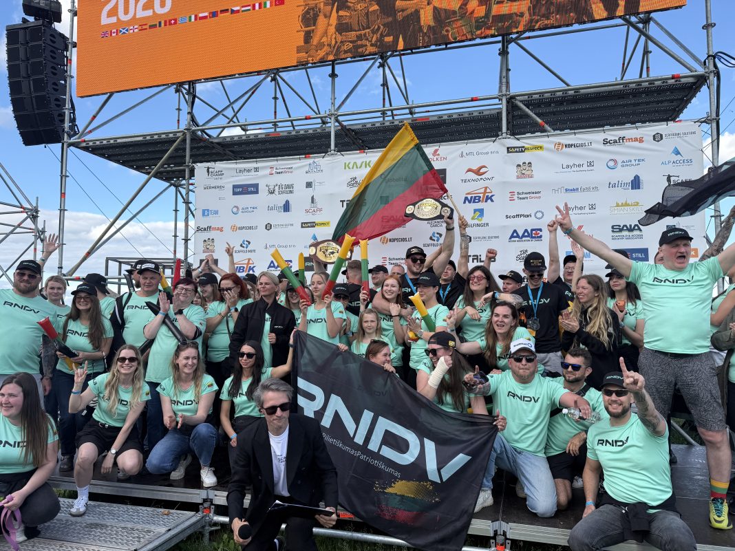 RNDV has won ScaffChamp 2026 in Vilnius for the second year running after a technical final-day build tested 19 international teams.