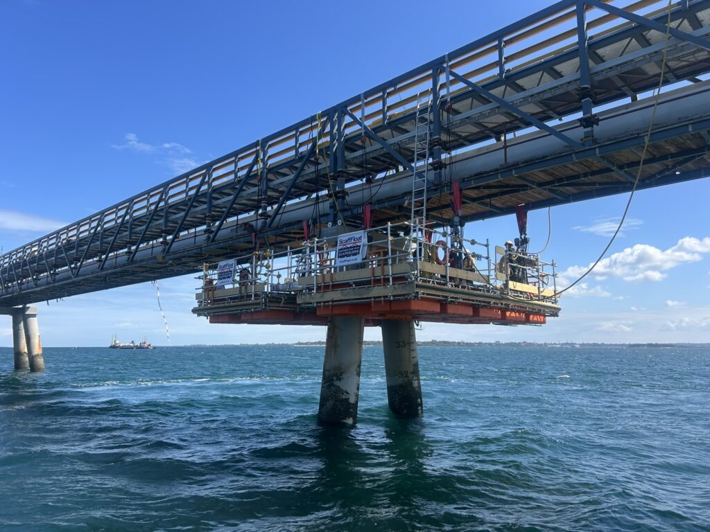 ScaffFloat has won two Seawork 2026 awards for its hoisted pontoon access system used on a jetty pile project in Tanzania.