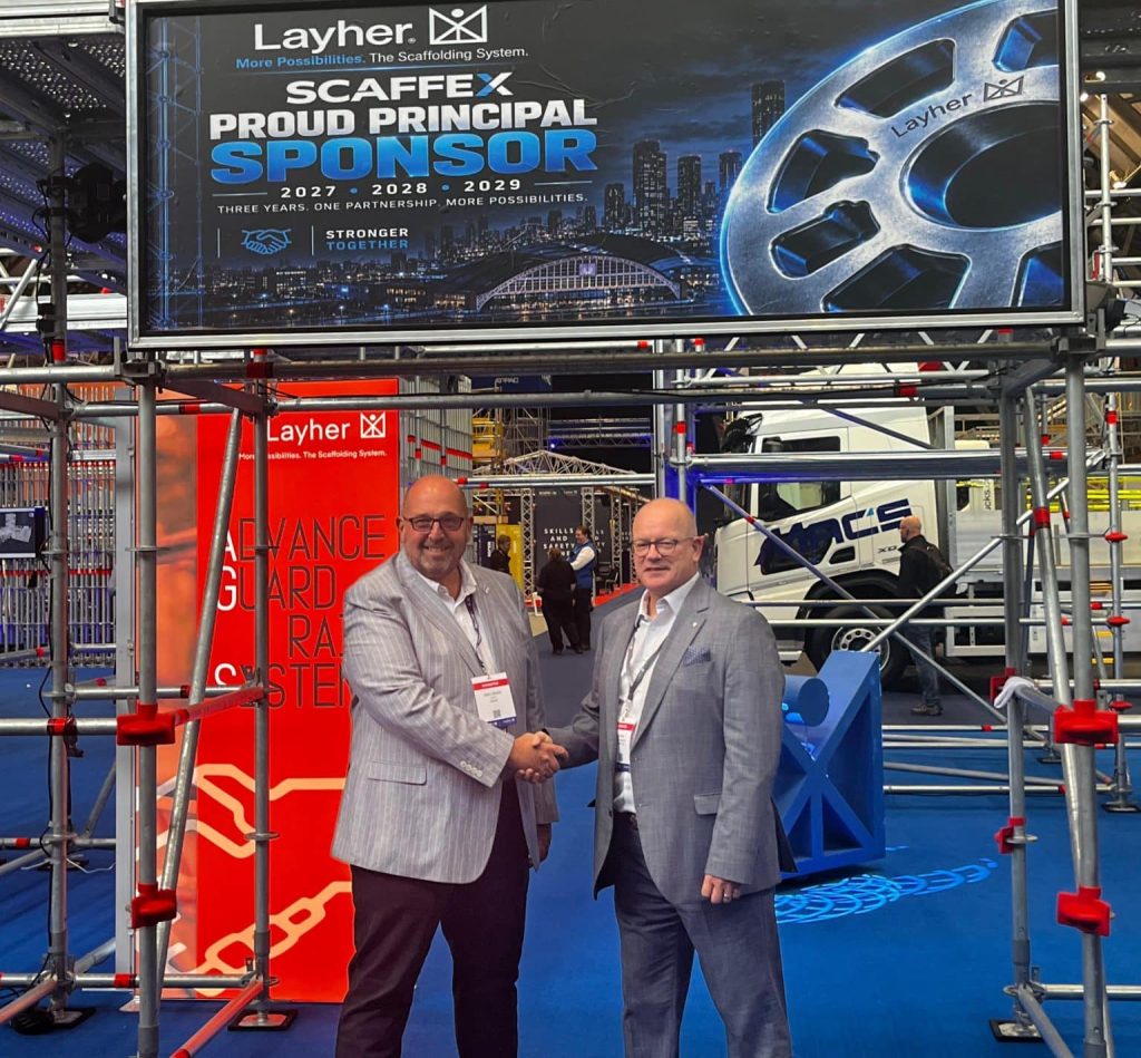 Layher UK Extends Principal Sponsorship of ScaffEx Trade Show for Three Years
